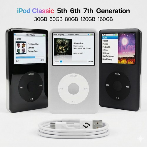 Apple ipod classic - classic, 5/6/7